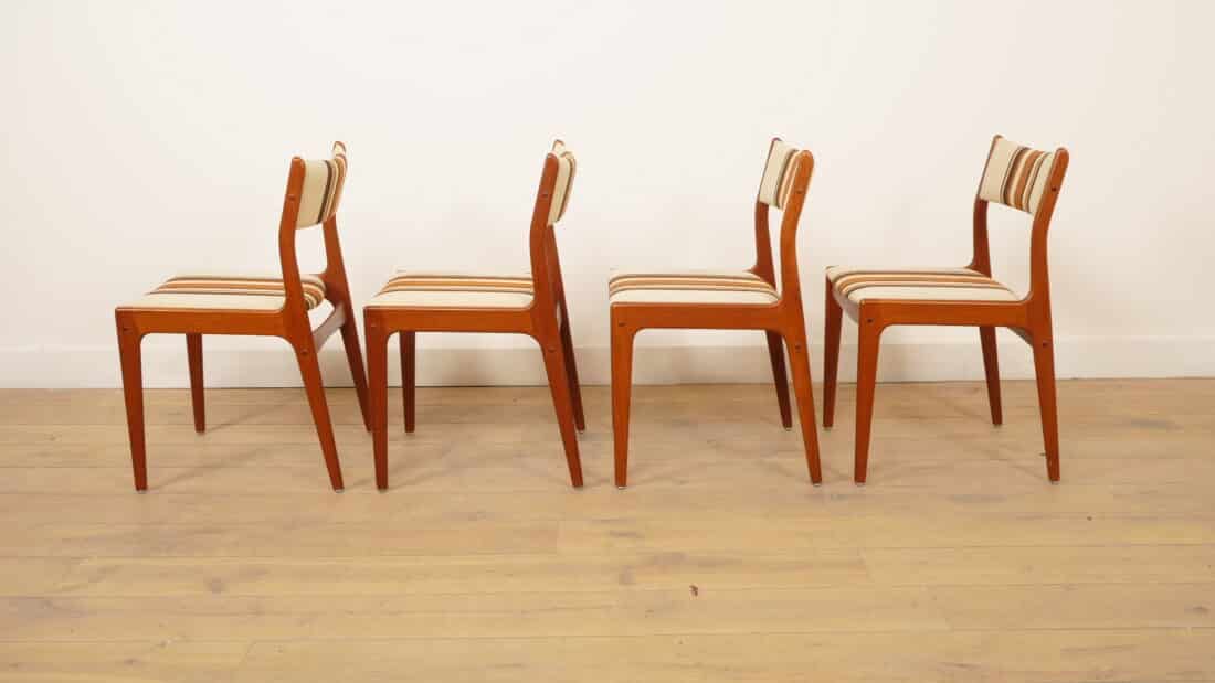 Set Van 4 Eetkamerstoelen Teak Johannes Andersen