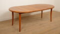 Vintage ronde eettafel | Teak | Uitschuifbaar | Massief