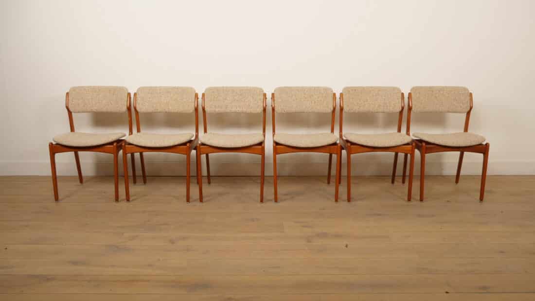 Trp Post Container Data Trp Post Id 26236 6 X Eetkamerstoelen Erik Buch Model 49 Teak Originele Bekleding Trp Post Container