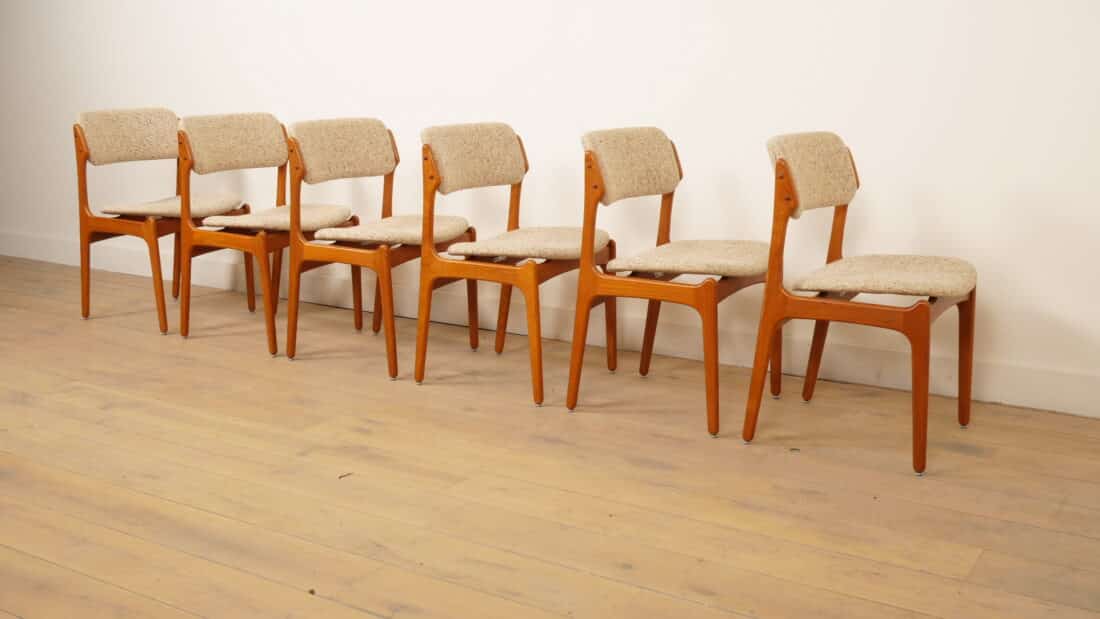 Trp Post Container Data Trp Post Id 26236 6 X Eetkamerstoelen Erik Buch Model 49 Teak Originele Bekleding Trp Post Container
