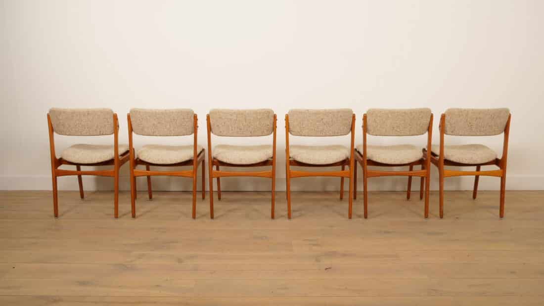 Trp Post Container Data Trp Post Id 26236 6 X Eetkamerstoelen Erik Buch Model 49 Teak Originele Bekleding Trp Post Container