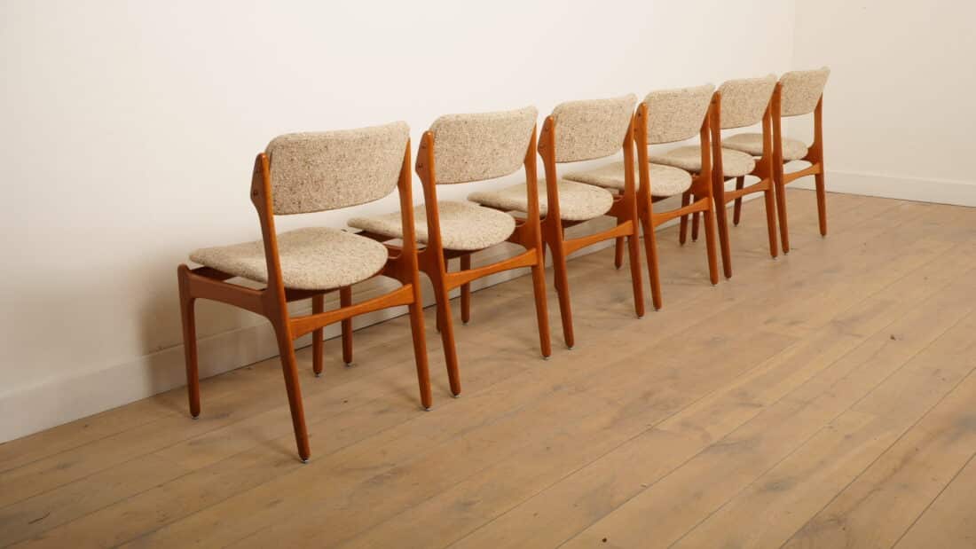 Trp Post Container Data Trp Post Id 26236 6 X Eetkamerstoelen Erik Buch Model 49 Teak Originele Bekleding Trp Post Container