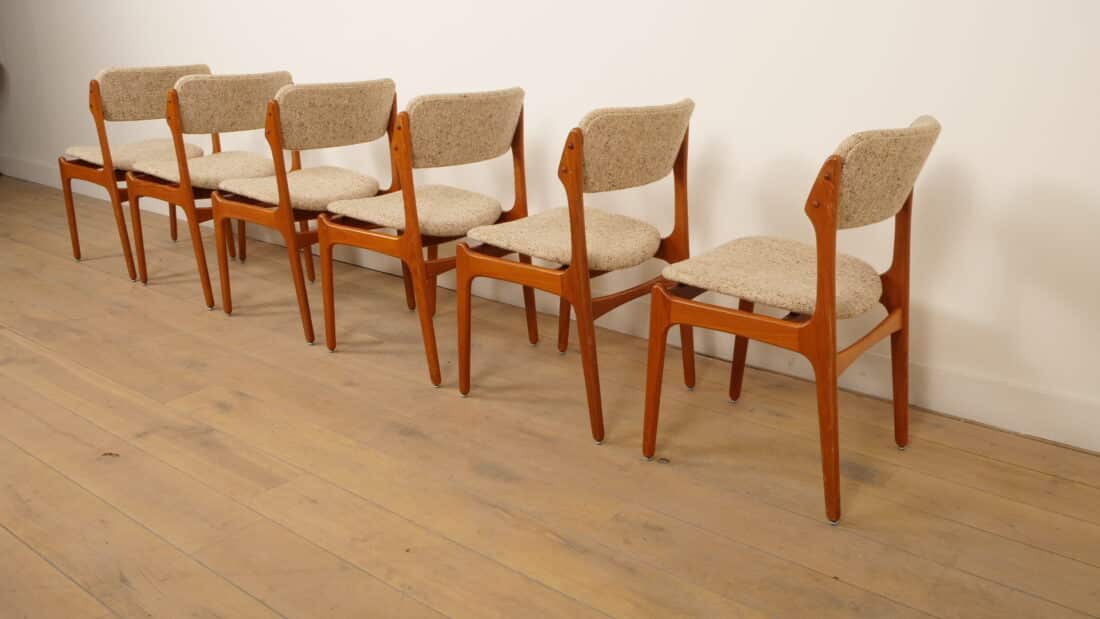 Trp Post Container Data Trp Post Id 26236 6 X Eetkamerstoelen Erik Buch Model 49 Teak Originele Bekleding Trp Post Container