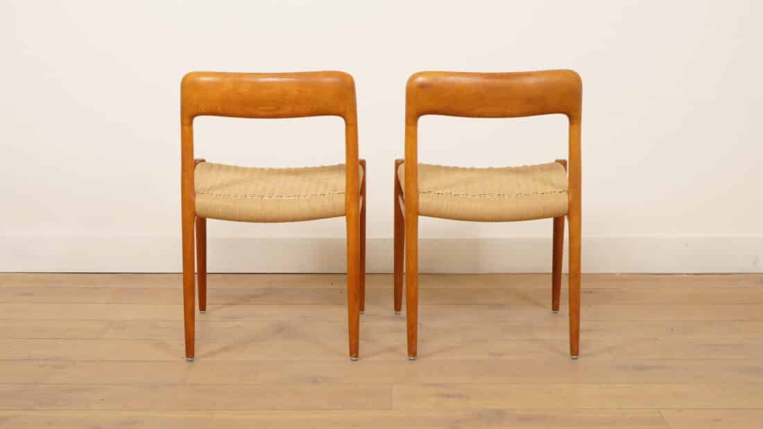 2 X Vintage Eetkamerstoelen Niels Otto Mller Model 75 Teak 2 X Vintage Eetkamerstoelen Niels Otto Mller Model 75 Teak