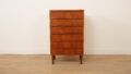 Vintage Deense ladekast | Teak | 6 lades | 105 cm