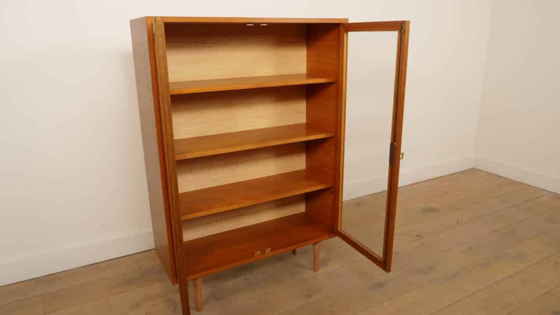 Vintage Wandkast Servieskast Vitrinekast Teak Vintage Wandkast Servieskast Vitrinekast Teak