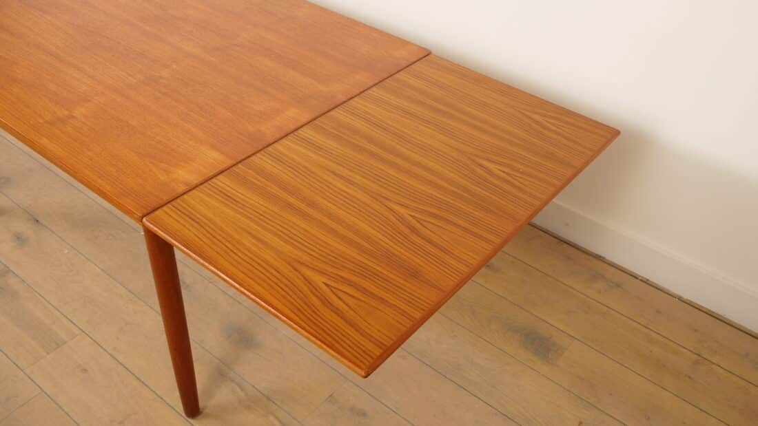 Vintage Eettafel Teak Uitschuifbaar 140 Cm