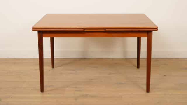 Vintage Eettafel Teak Uitschuifbaar 130 Cm