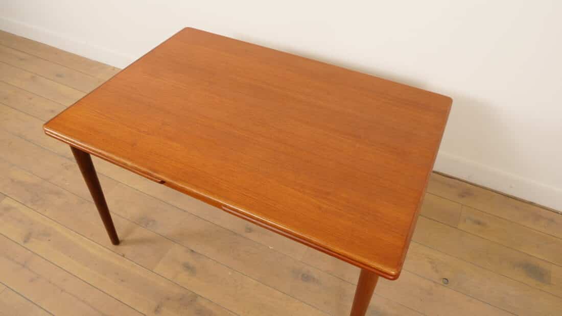 Vintage Eettafel Teak Uitschuifbaar 130 Cm