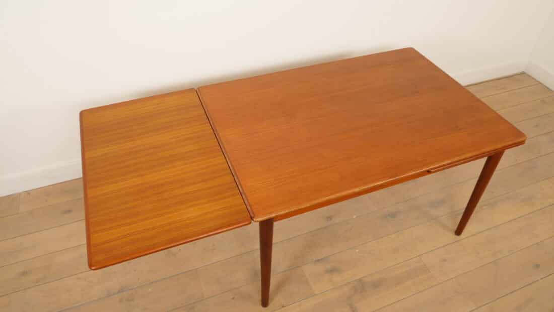Vintage Eettafel Teak Uitschuifbaar 130 Cm