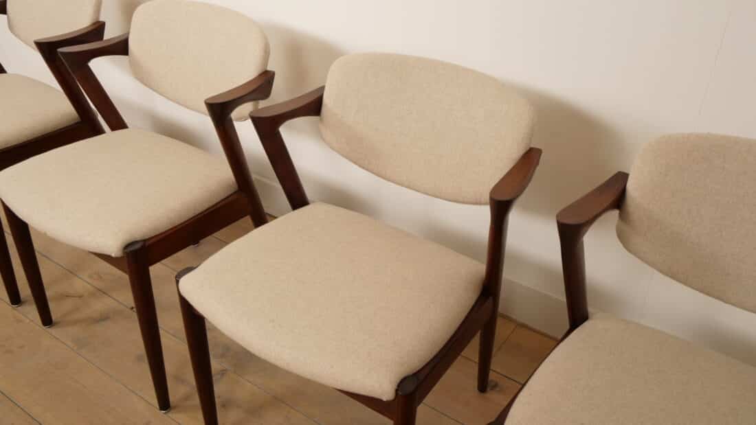 Set Van 4 Eetkamerstoelen Kai Kristiansen Z Chair 8211 Model 42 Palissander