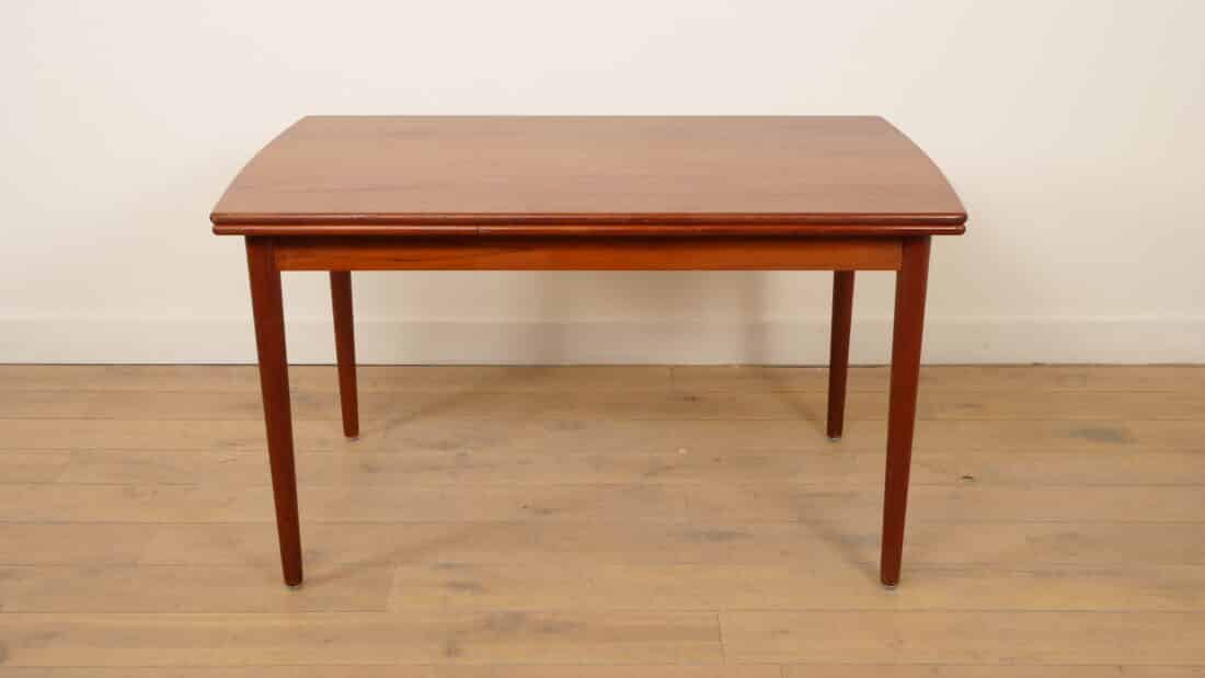 Vintage Eettafel Uitschuifbaar Teak Bootmodel Vintage Eettafel Uitschuifbaar Teak Bootmodel