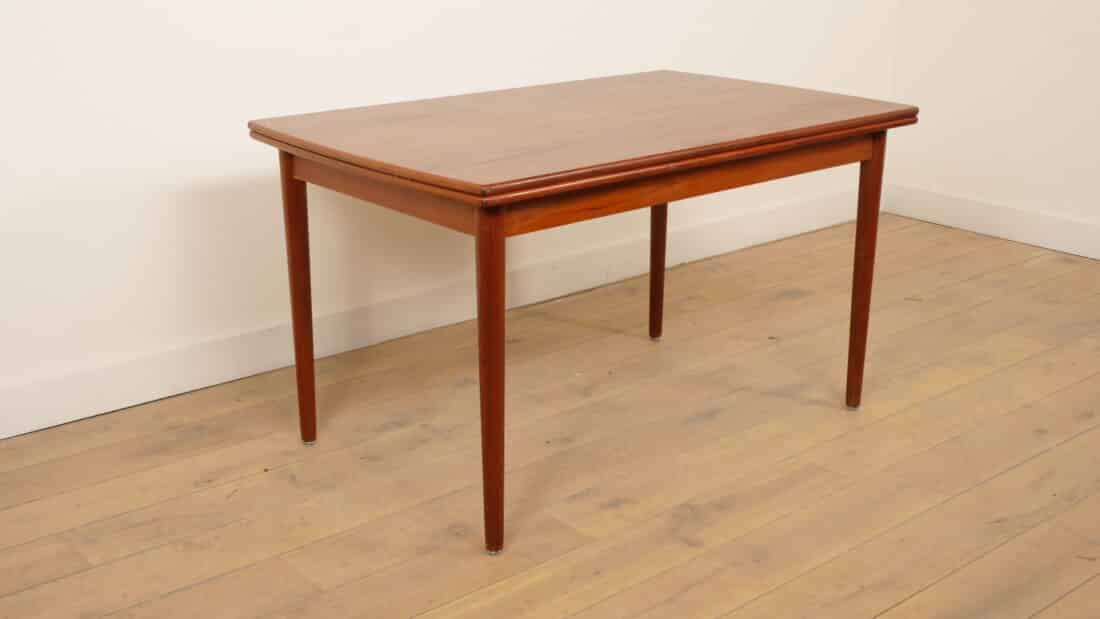 Vintage Eettafel Uitschuifbaar Teak Bootmodel Vintage Eettafel Uitschuifbaar Teak Bootmodel