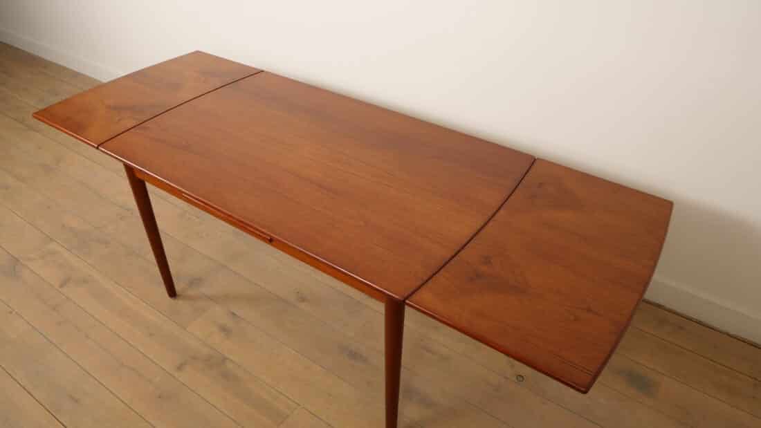 Vintage Eettafel Uitschuifbaar Teak Bootmodel Vintage Eettafel Uitschuifbaar Teak Bootmodel