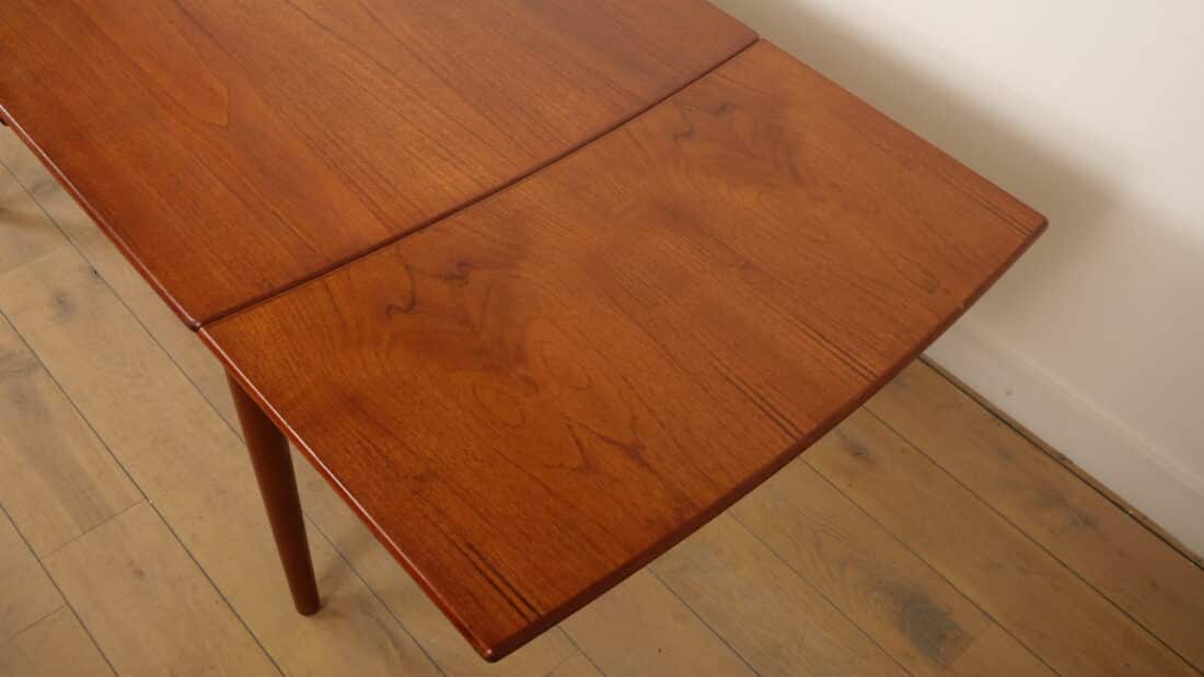 Vintage Eettafel Uitschuifbaar Teak Bootmodel Vintage Eettafel Uitschuifbaar Teak Bootmodel