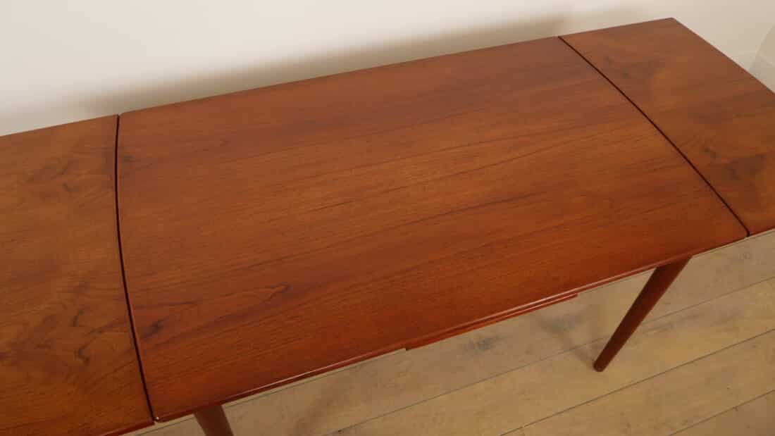 Vintage Eettafel Uitschuifbaar Teak Bootmodel Vintage Eettafel Uitschuifbaar Teak Bootmodel