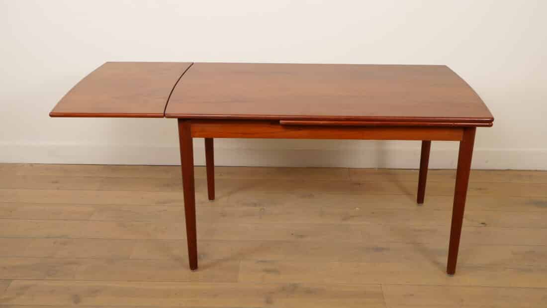 Vintage Eettafel Uitschuifbaar Teak Bootmodel Vintage Eettafel Uitschuifbaar Teak Bootmodel
