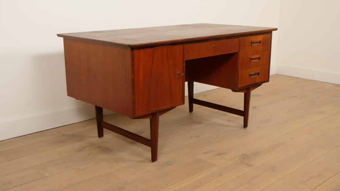 Vintage Bureau Deens Teak Mid Century