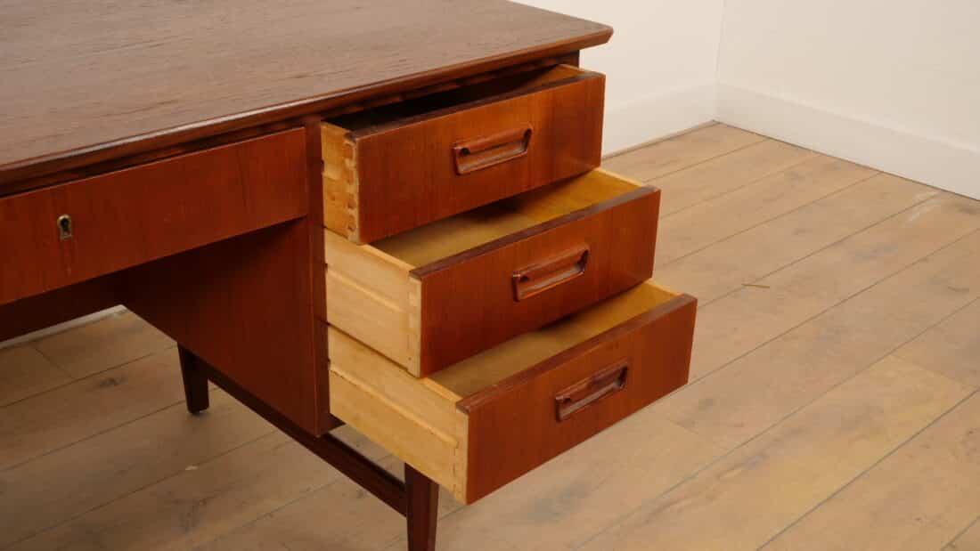 Vintage Bureau Deens Teak Mid Century