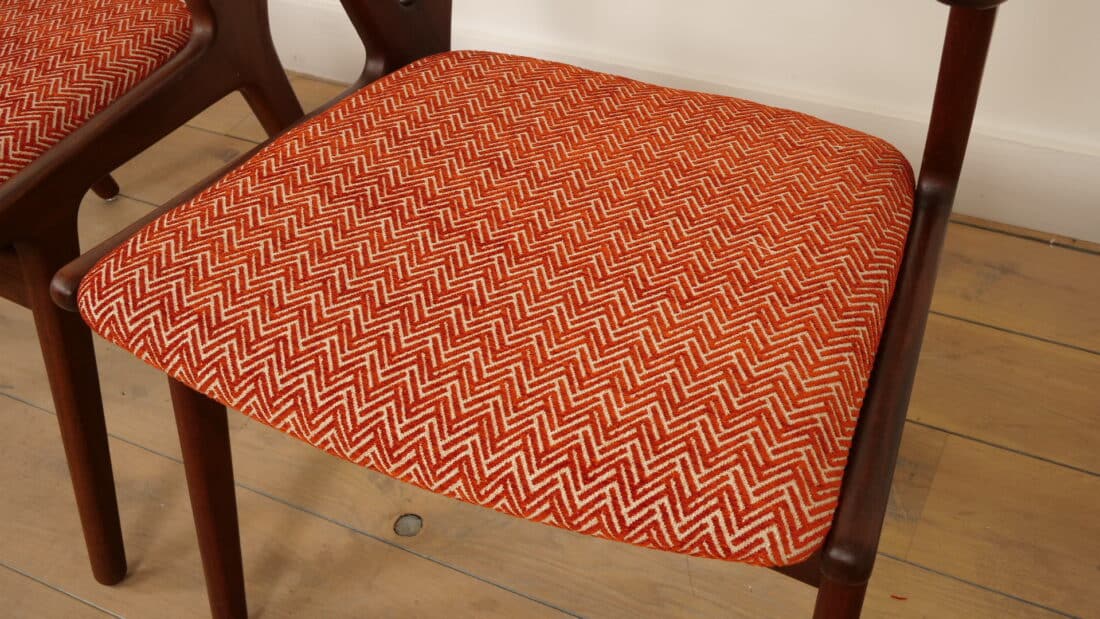 Set Van 4 Deense Teakhouten Eetkamerstoelen 1960s