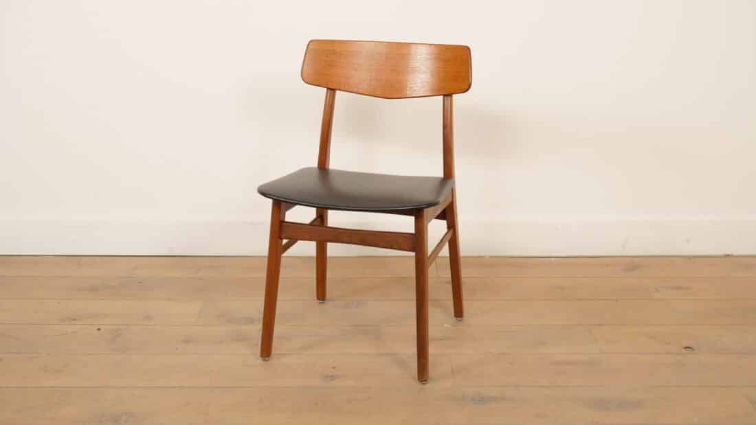 Vintage Eetkamerstoel Deens Teak