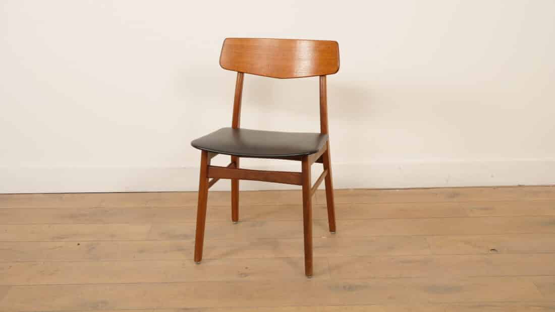 Vintage Eetkamerstoel Deens Teak