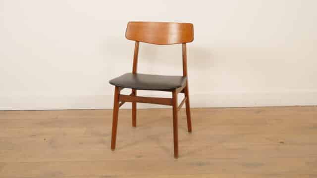 Vintage Eetkamerstoel Deens Teak