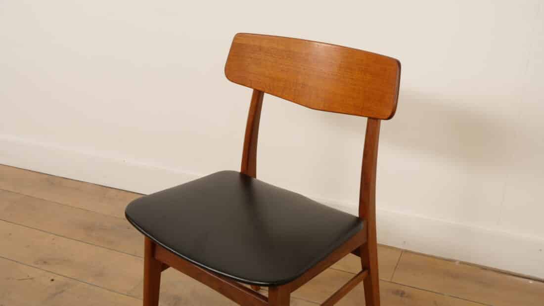 Vintage Eetkamerstoel Deens Teak