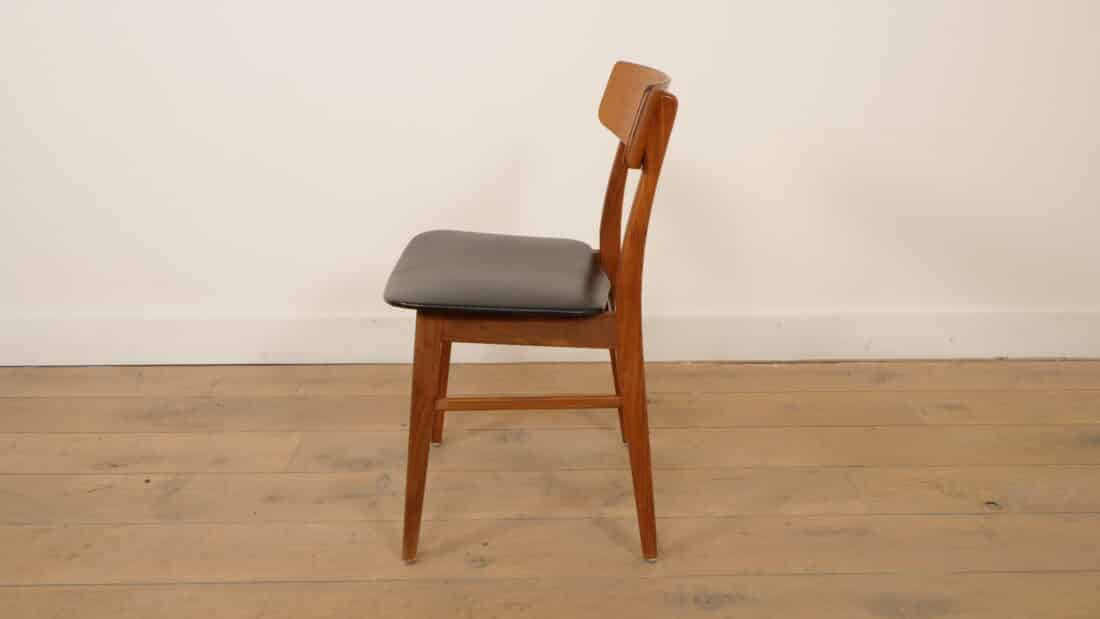 Vintage Eetkamerstoel Deens Teak