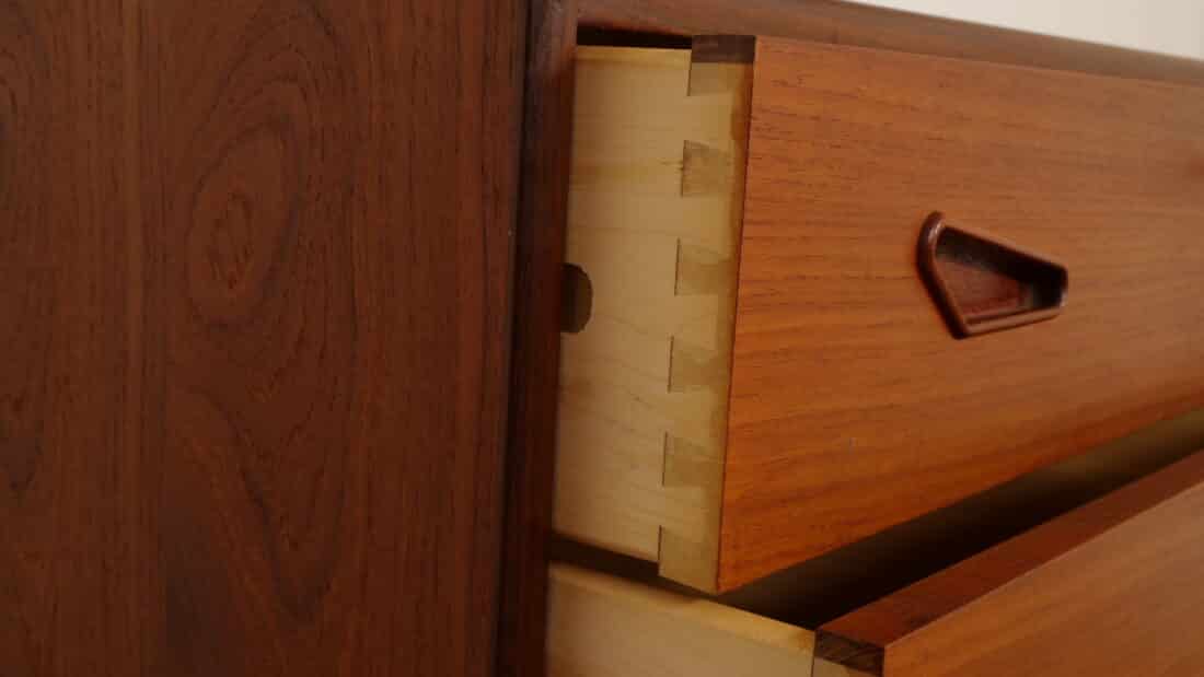 Vintage Deense Ladekast Teak 6 Lades 109 Cm Vintage Deense Ladekast Teak 6 Lades 109 Cm