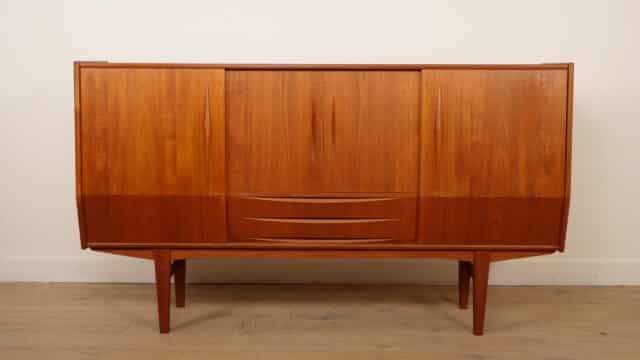 Vintage Highboard Wandkast Teak 1960s