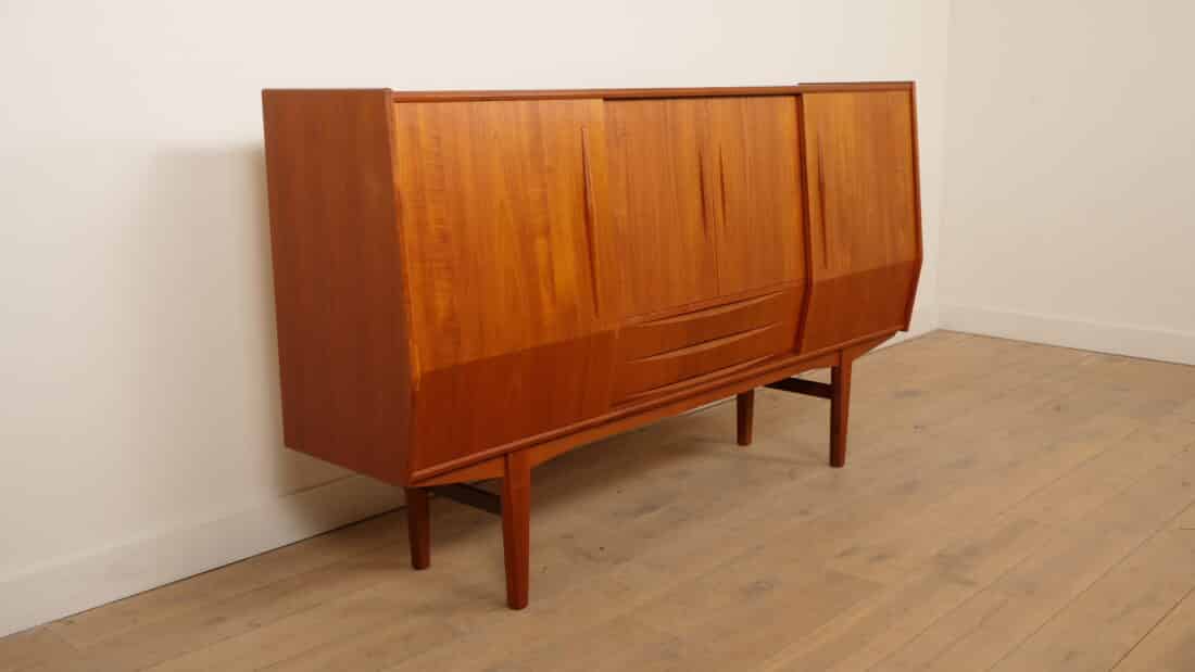 Vintage Highboard Wandkast Teak 1960s