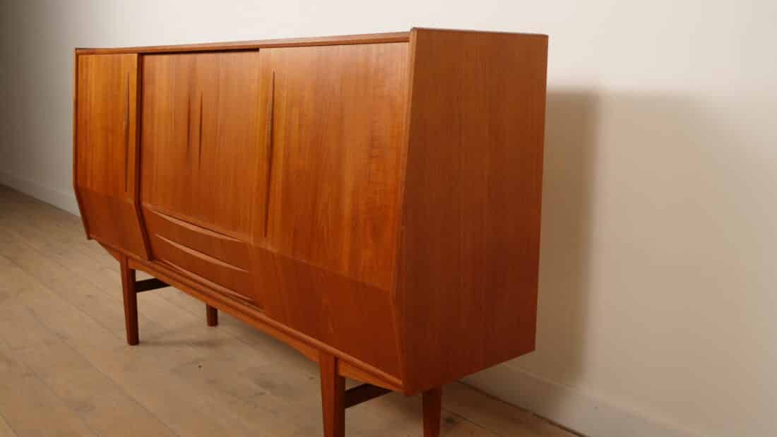 Vintage Highboard Wandkast Teak 1960s