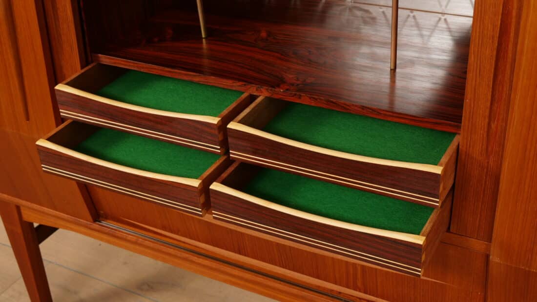 Vintage Highboard Wandkast Teak 1960s