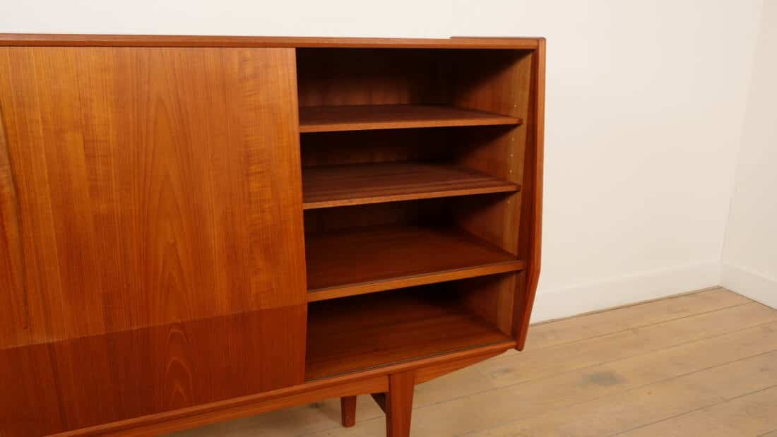 Vintage Highboard Wandkast Teak 1960s