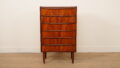 Vintage Deense ladekast | Teak | 6 lades | 105 cm
