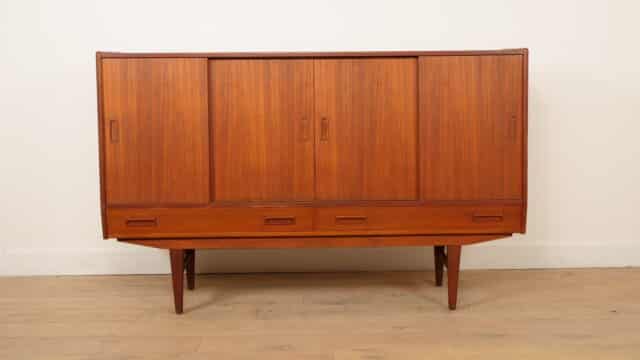 Vintage Highboard Wandkast Teak 180 Cm