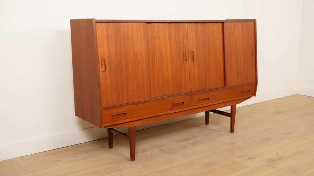 Vintage Highboard Wandkast Teak 180 Cm Vintage Highboard Wandkast Teak 180 Cm