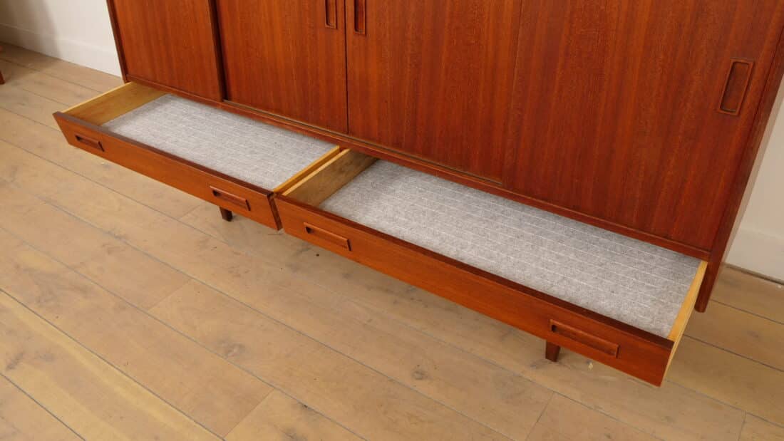 Vintage Highboard Wandkast Teak 180 Cm Vintage Highboard Wandkast Teak 180 Cm