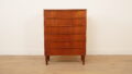 Vintage Deense ladekast | Teak | 6 lades | 106 cm