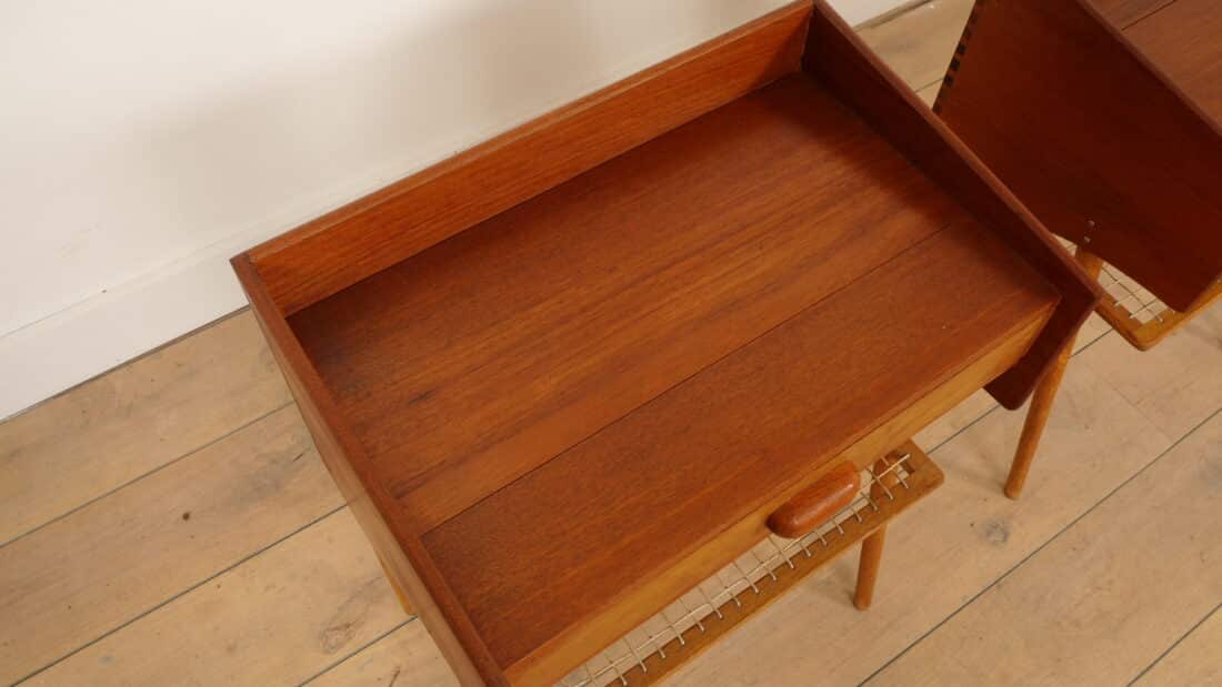 Set Deense Vintage Nachtkastjes Teak Amp Eiken Vintage Set Deense Vintage Nachtkastjes Teak Amp Eiken Vintage