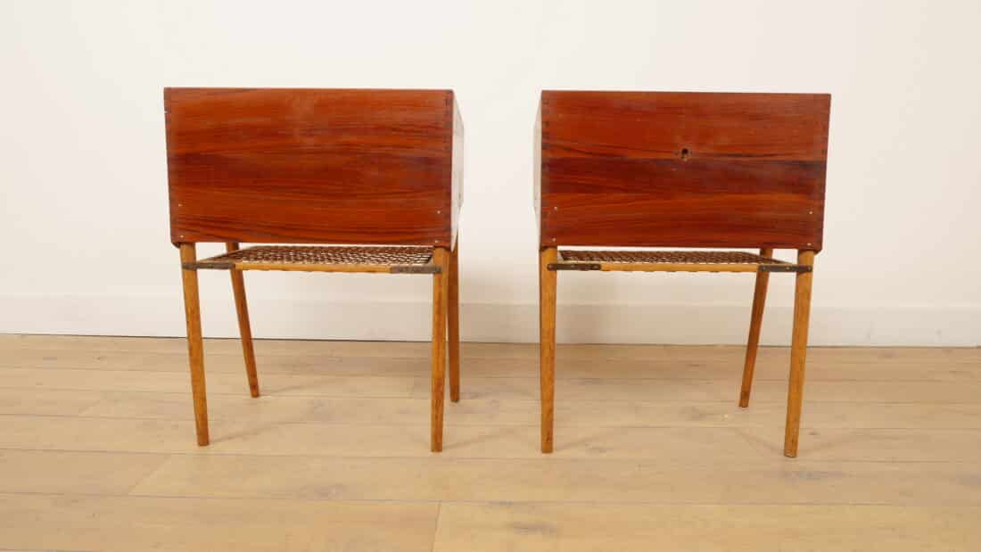 Set Deense Vintage Nachtkastjes Teak Amp Eiken Vintage Set Deense Vintage Nachtkastjes Teak Amp Eiken Vintage