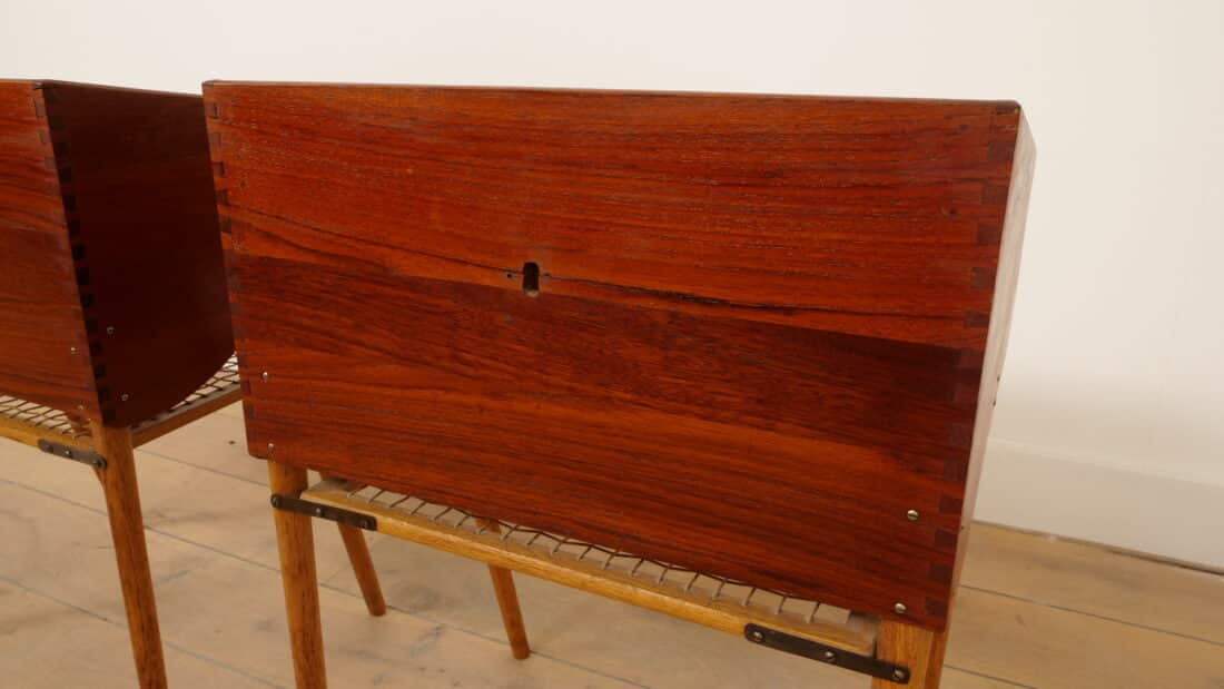 Set Deense Vintage Nachtkastjes Teak Amp Eiken Vintage Set Deense Vintage Nachtkastjes Teak Amp Eiken Vintage