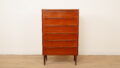 Vintage Deense ladekast | Teak | 6 lades | 123 cm