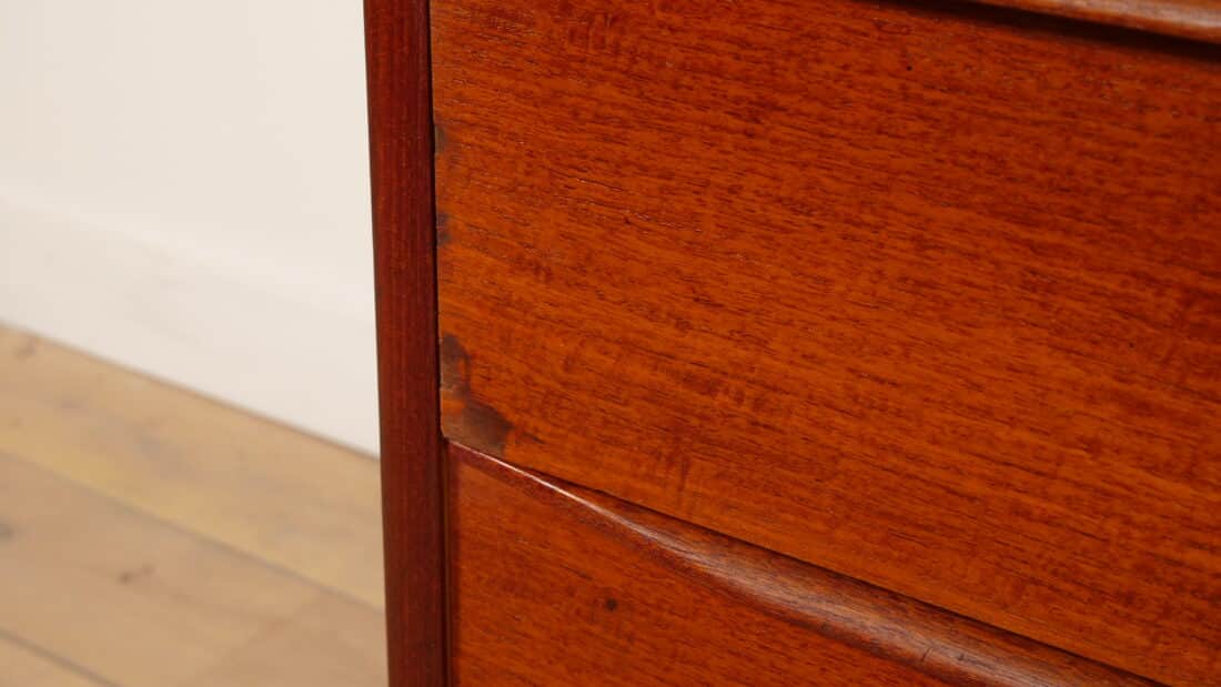 Vintage Deense Ladekast Teak 6 Lades 123 Cm Vintage Deense Ladekast Teak 6 Lades 123 Cm