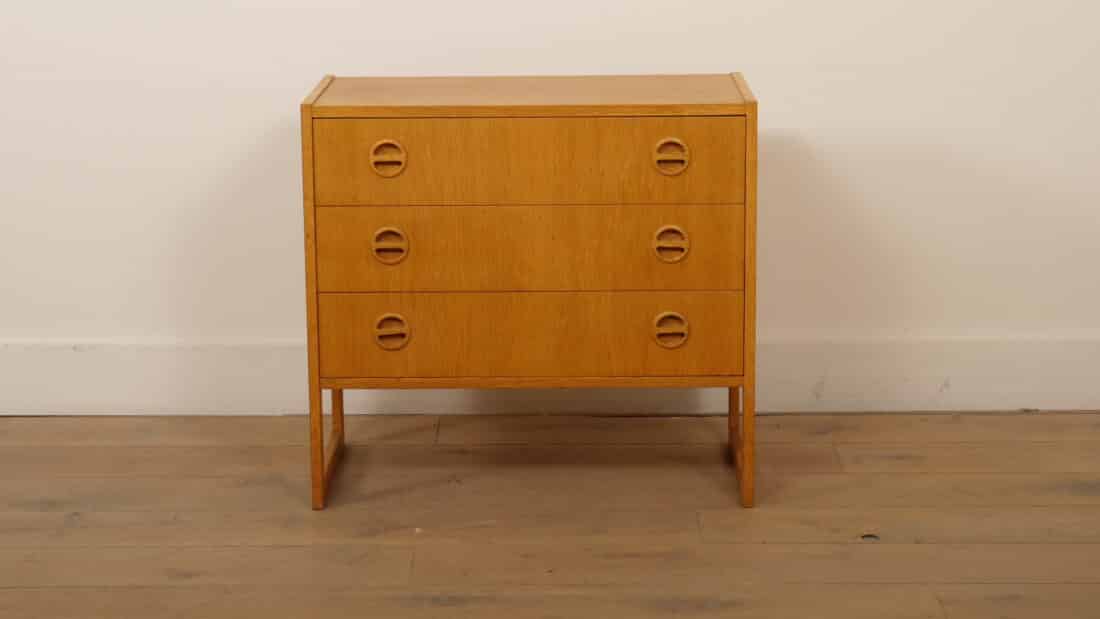 Vintage Ladekast 3 Lades Arne Wahl Iversen Eiken Vintage Ladekast 3 Lades Arne Wahl Iversen Eiken