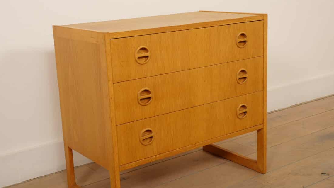Vintage Ladekast 3 Lades Arne Wahl Iversen Eiken Vintage Ladekast 3 Lades Arne Wahl Iversen Eiken