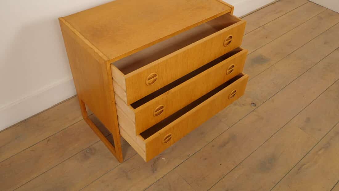 Vintage Ladekast 3 Lades Arne Wahl Iversen Eiken Vintage Ladekast 3 Lades Arne Wahl Iversen Eiken
