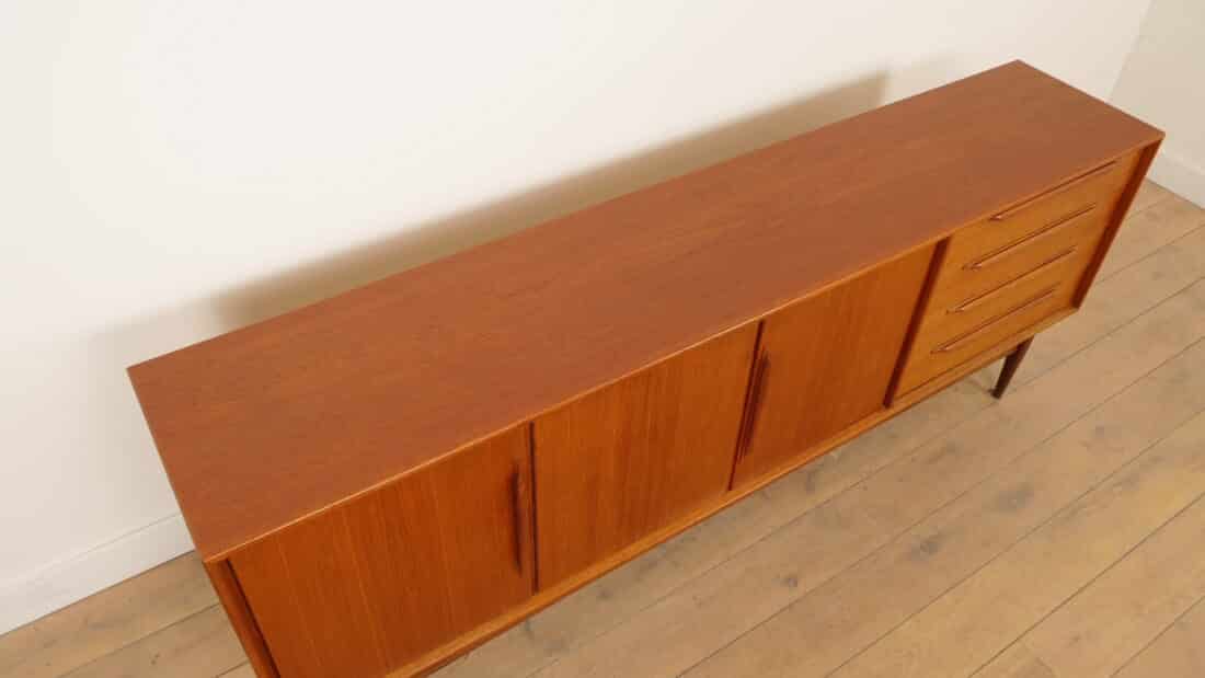 Vintage Dressoir Heinrich Riestenpatt Teak 225 Cm