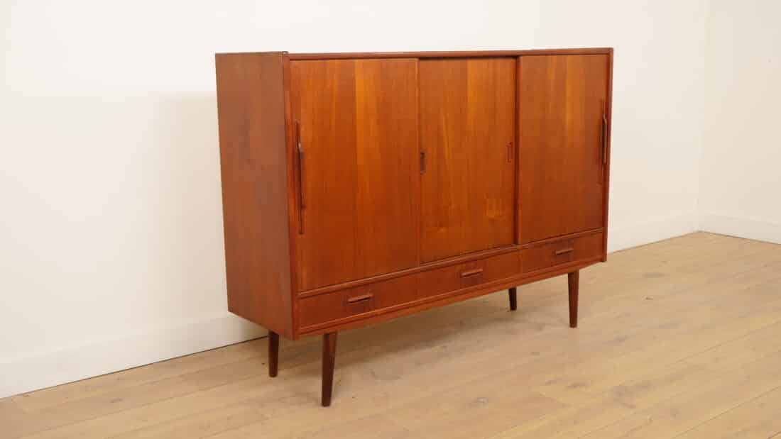 Vintage Highboard Wandkast Teak 154 Cm Vintage Highboard Wandkast Teak 154 Cm